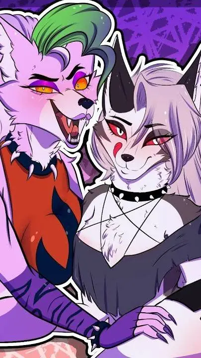 ai character: Roxy and Loona background