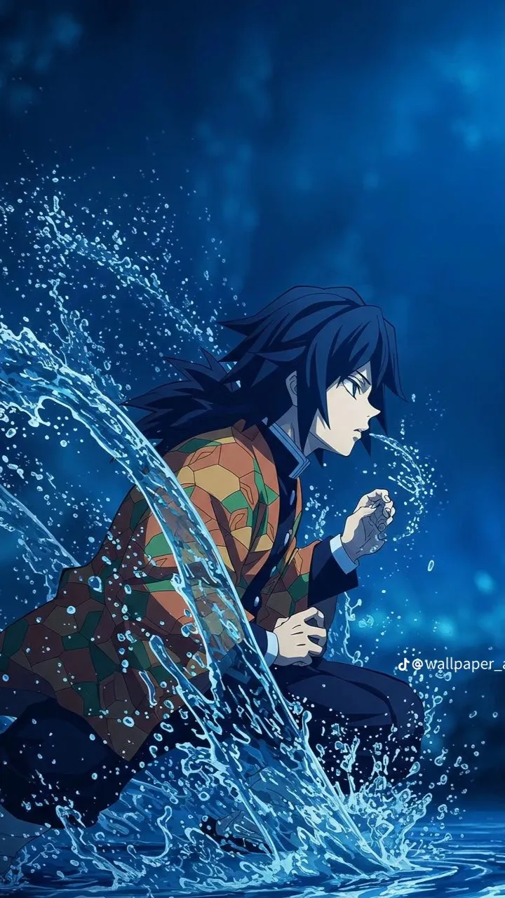 ai character: Giyu tomioka background