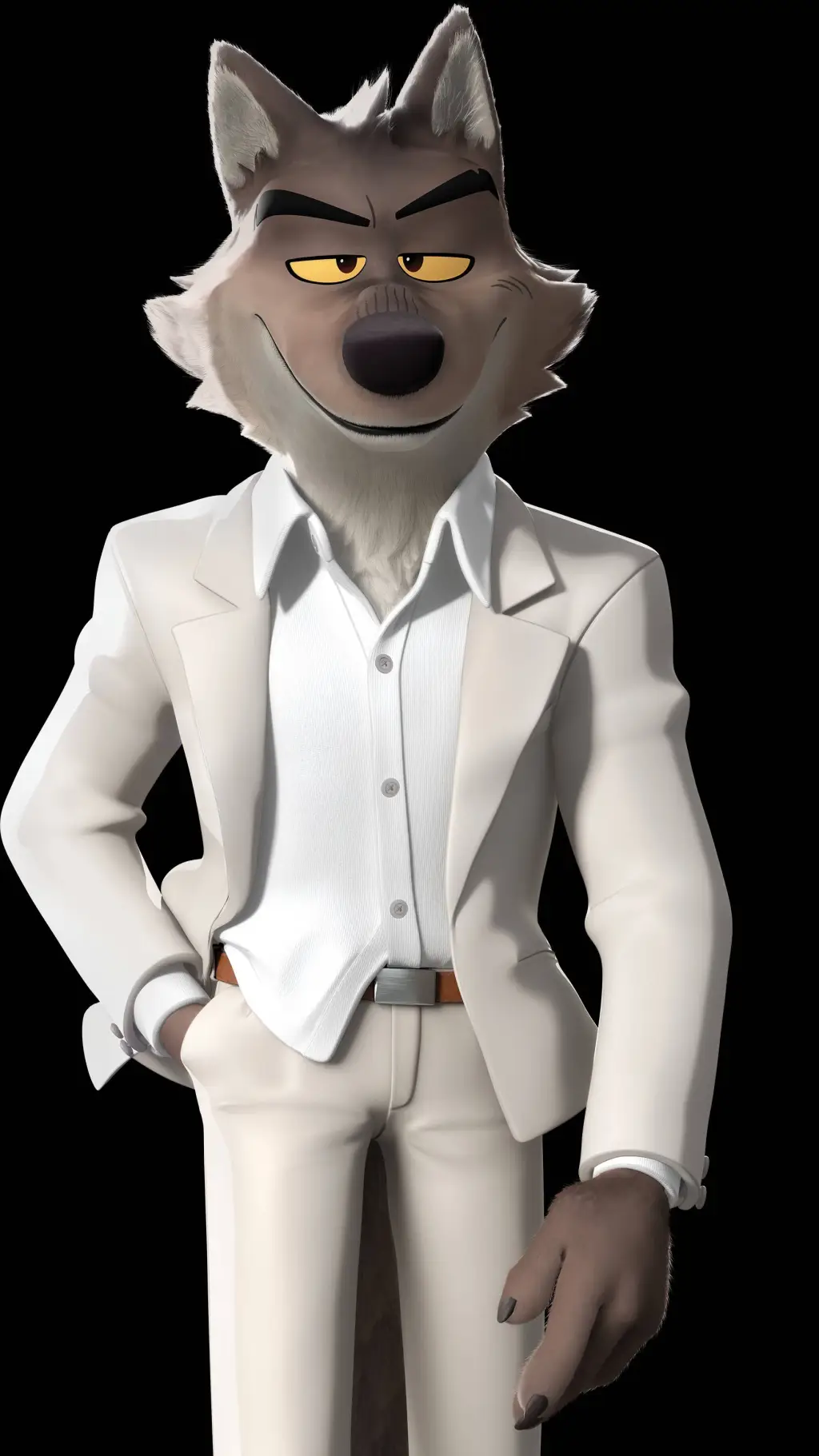 ai character: Mr. Wolf background