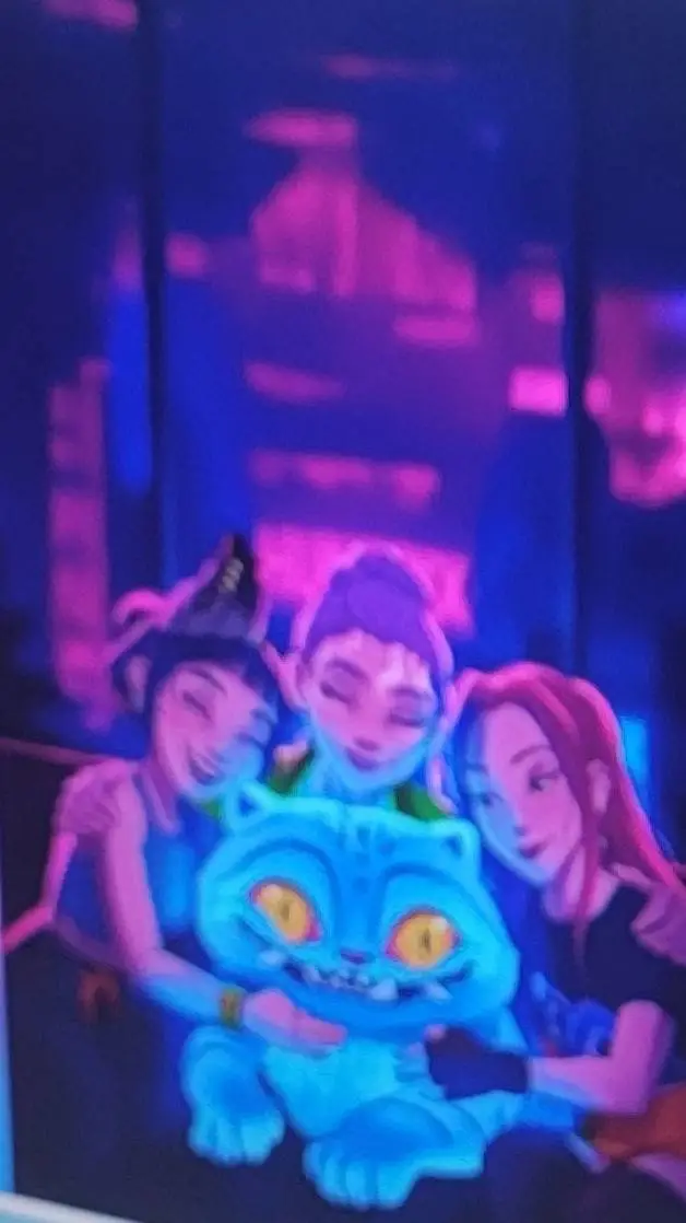 ai character: rumi mira derpy background