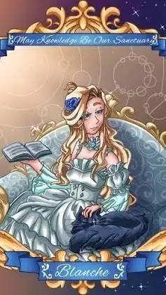 ai character: Blanche background