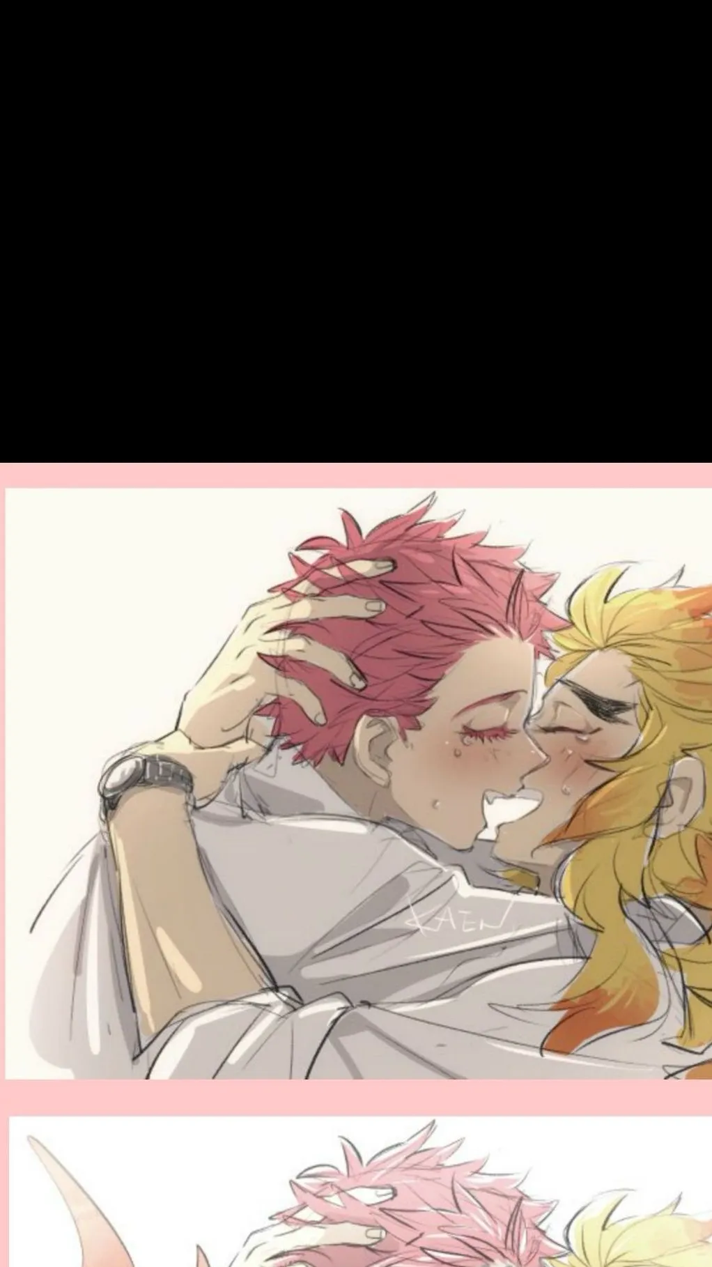 ai character: Akaza x Rengoku background