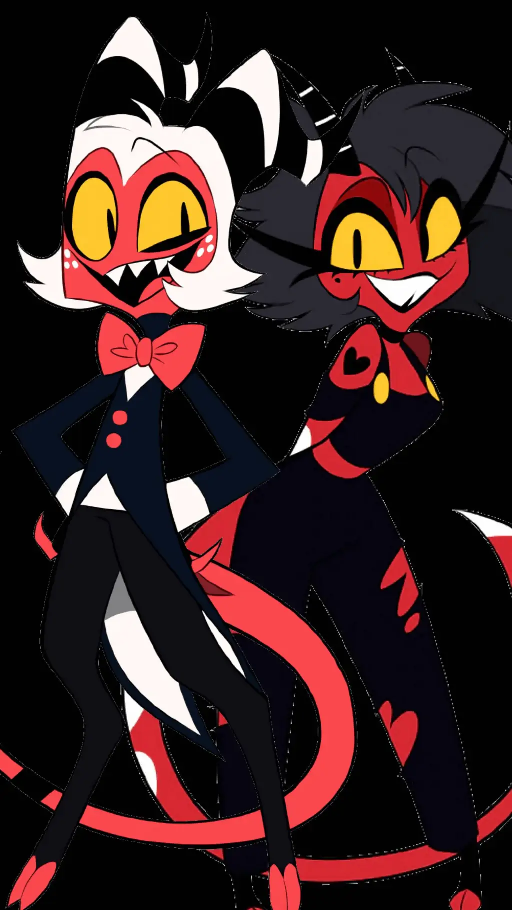 ai character: Moxxie & Millie  background