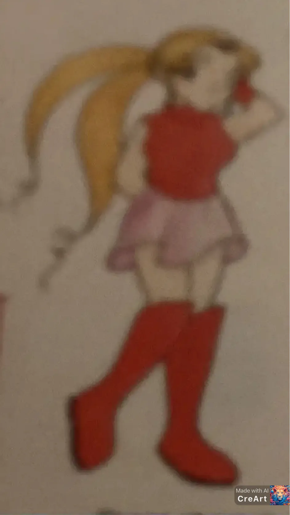 ai character: Heart background