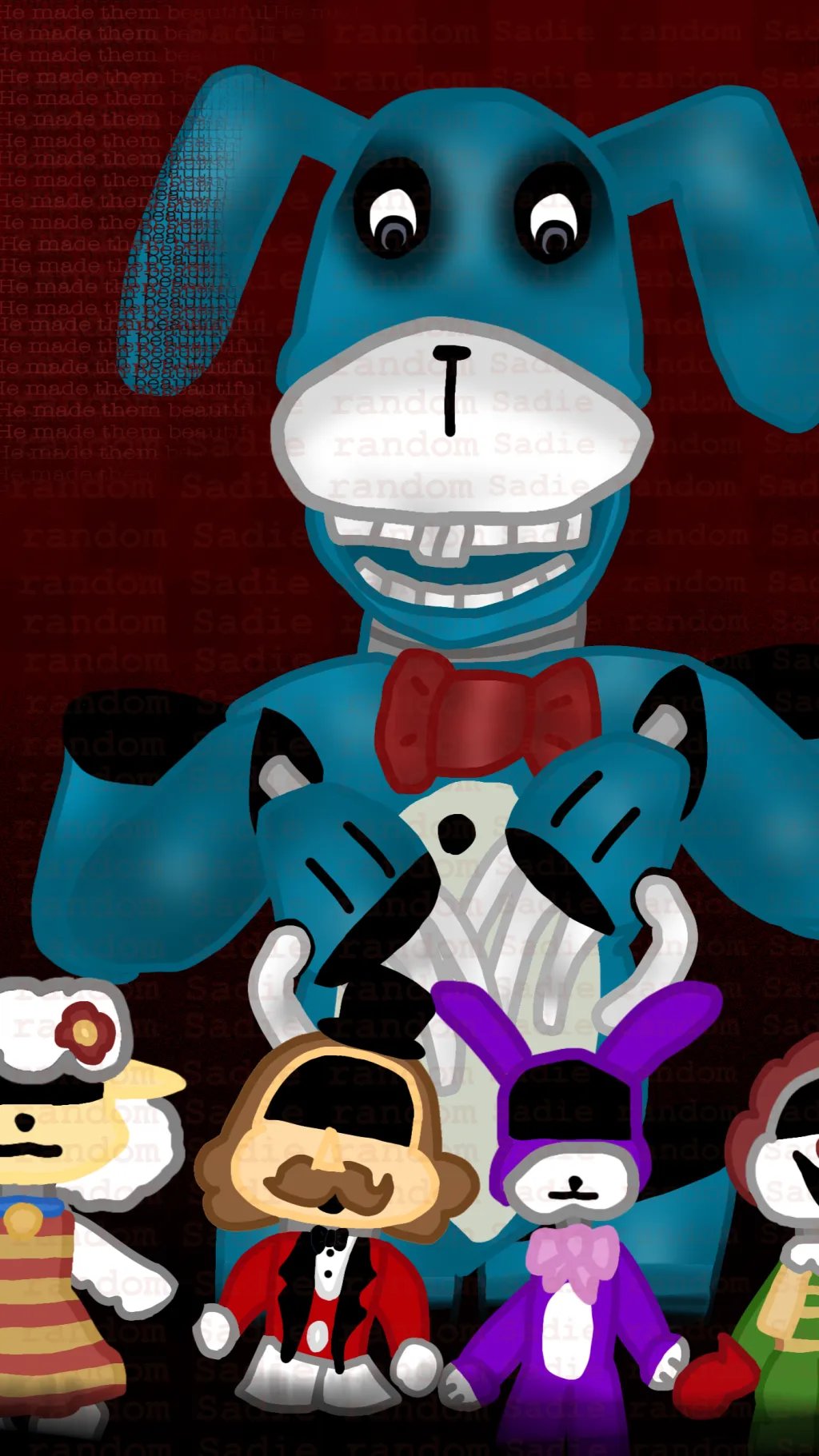 ai character: Bons burgers~farm~ background