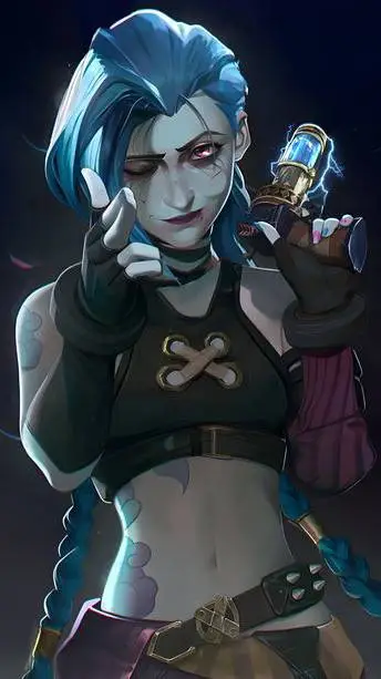 ai character: Jinx(powder) background