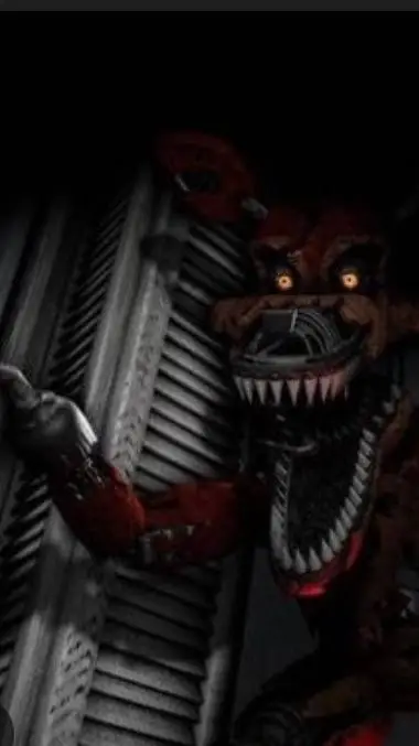 ai character: Nightmare foxy background