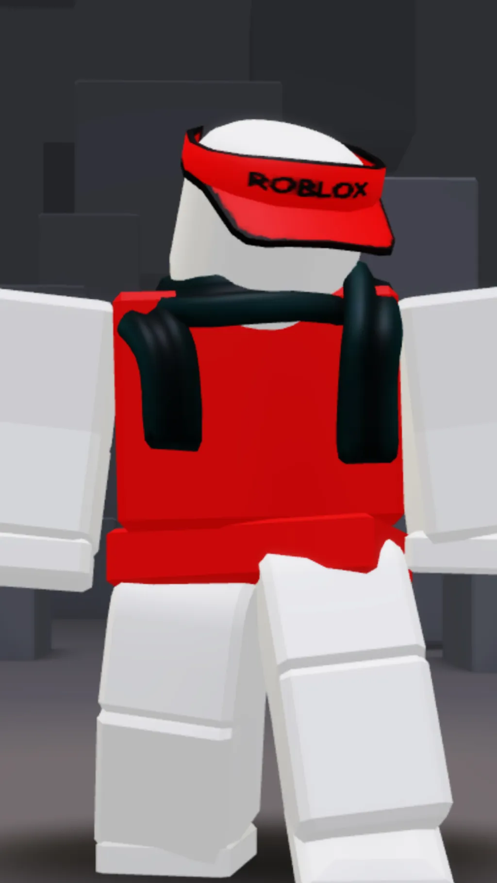 ai character: Red dud ￼ (skin) background