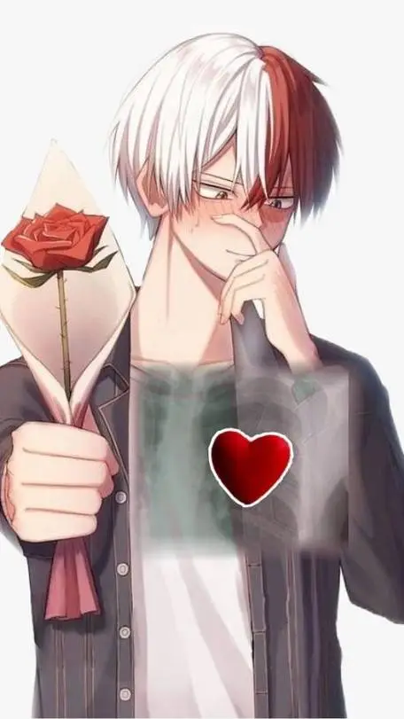ai character: Shoto Todoroki  background