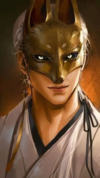 ai character: Fox Mask background