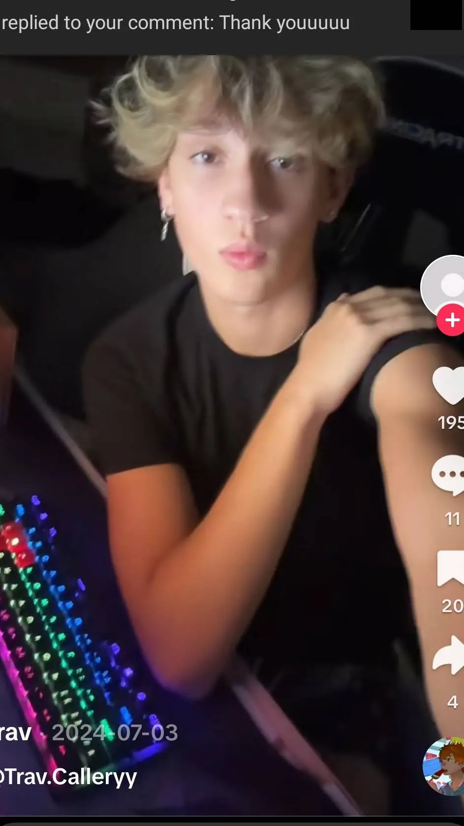 ai character: trav callery background