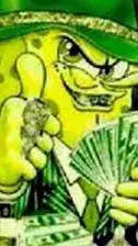 ai character: gangster spongebob background