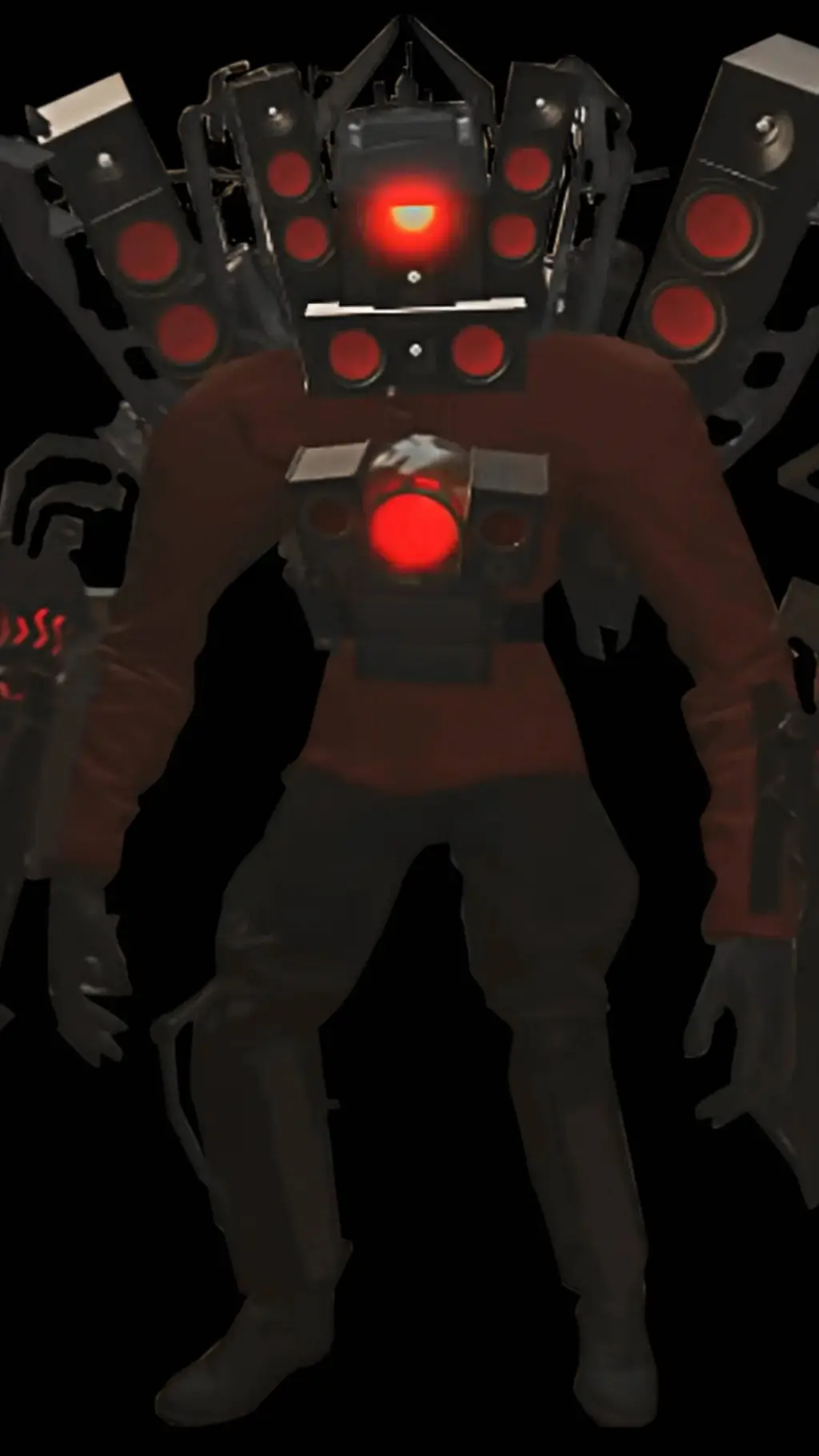 ai character: Titan speakerman background