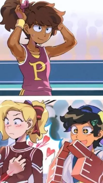 ai character: amphibia vollyball background