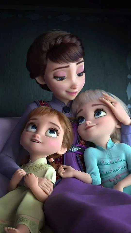 ai character: Baby Anna And Elsa background