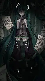 ai character: Slender Miku background
