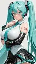 ai character: Hatsune Miku background