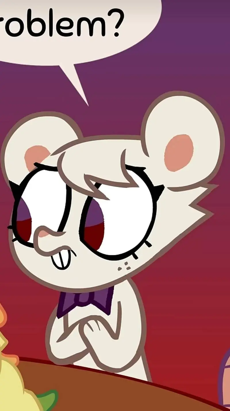 ai character: Mouse waitress background