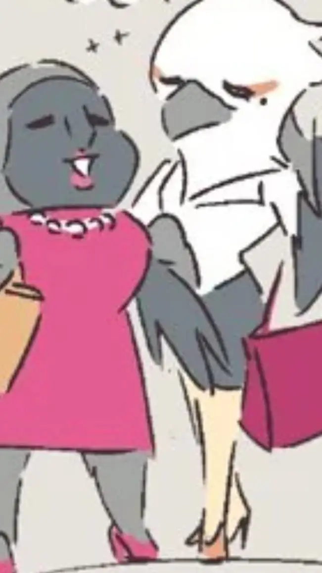 ai character: Gori and Washimi background