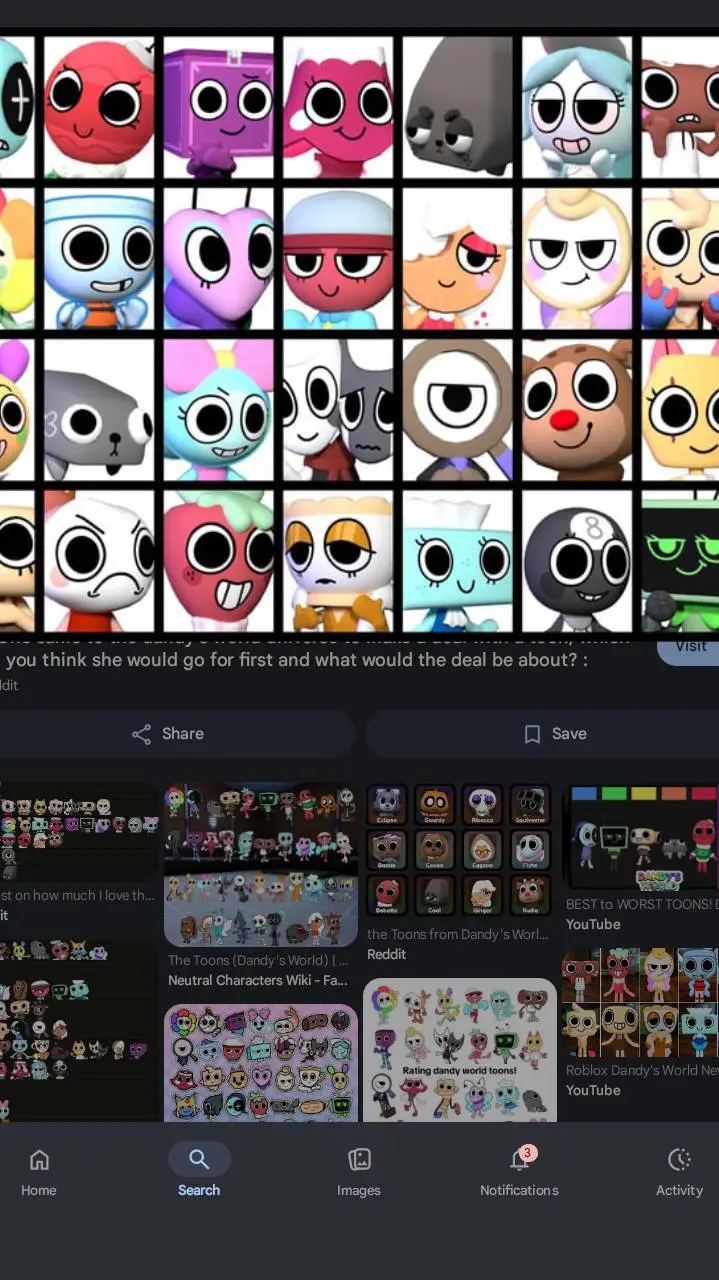 ai character: dandys world  background