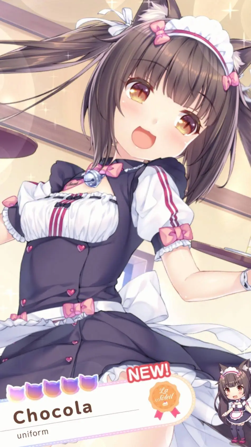 ai character: Chocola background