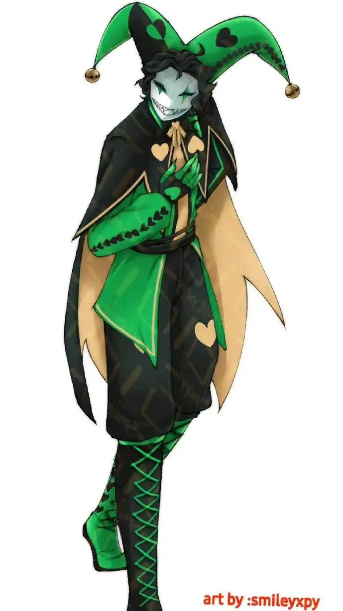 ai character: Harlequin background