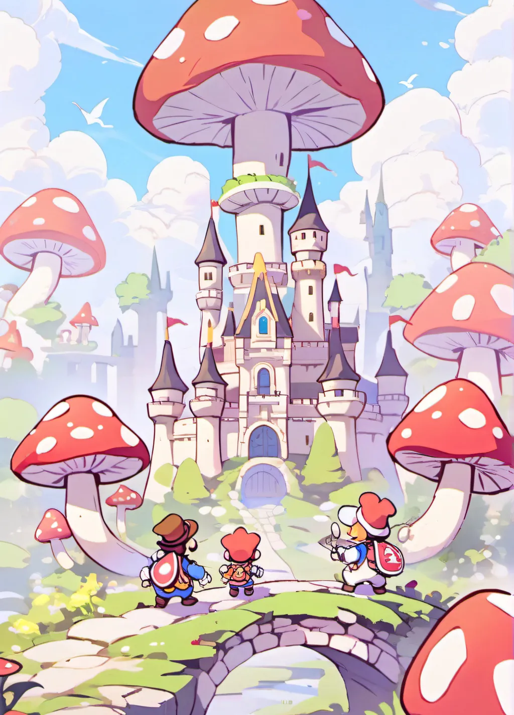 chat with ai character: Mushroom heights