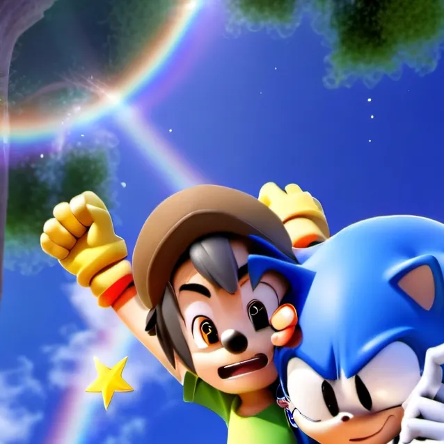 chat with ai character:  sonic and friends