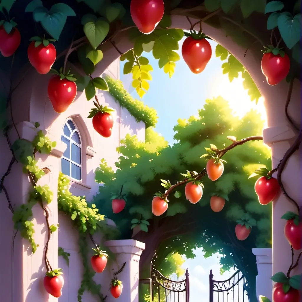 chat with ai character: garden view