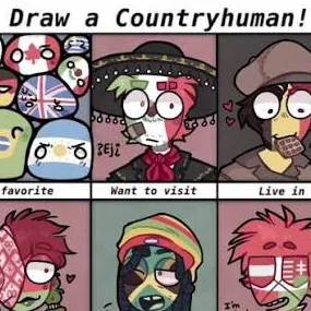 chat with ai character: Country + among us