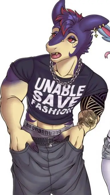 ai character: furry boyfriend background