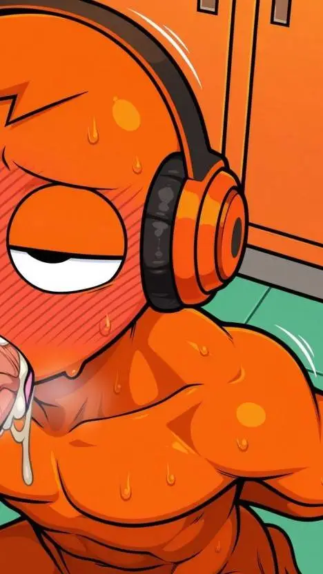 ai character: orange background