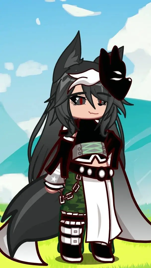 ai character: Gray background