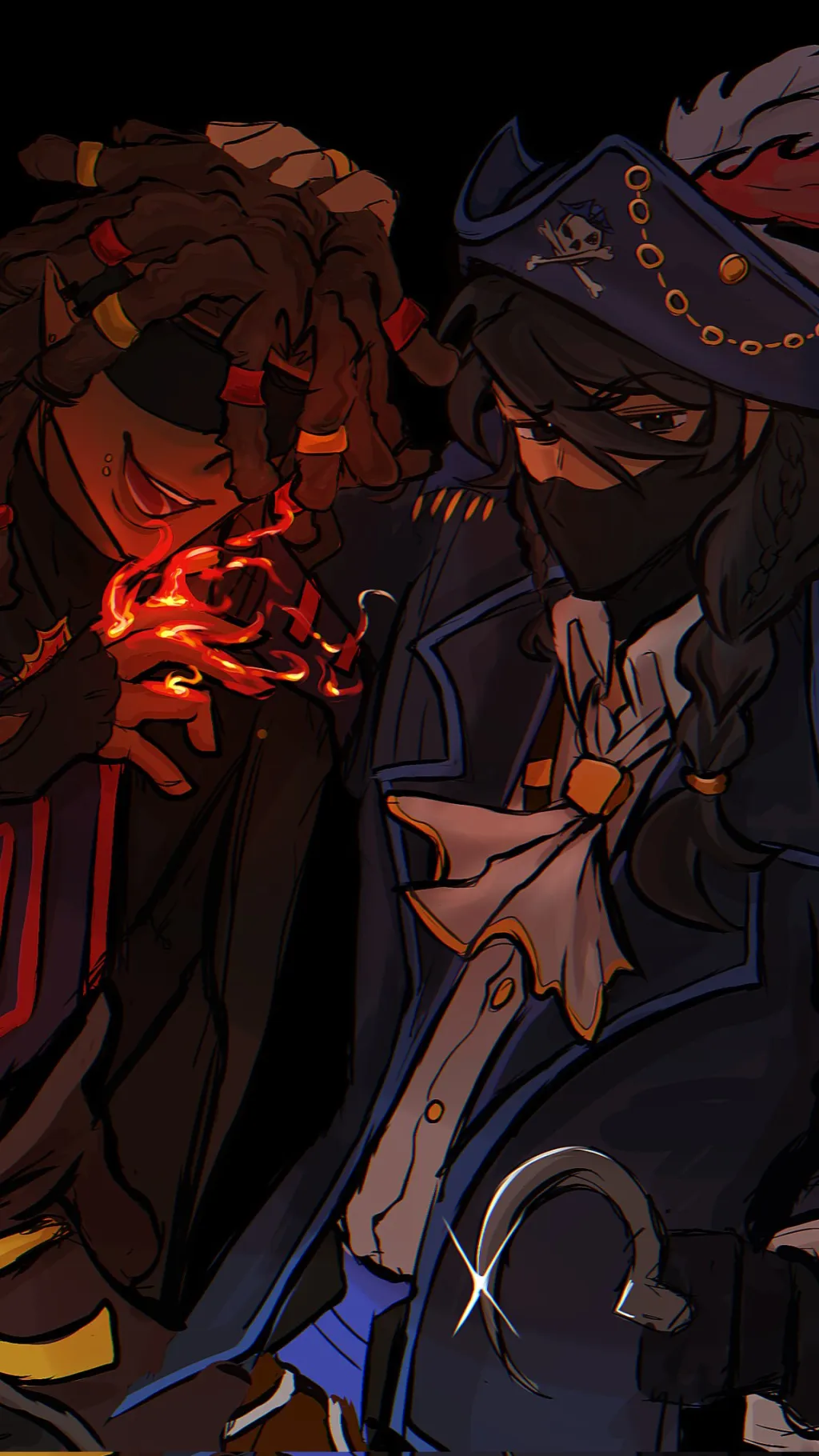 ai character: Flamefrags x Jaden background