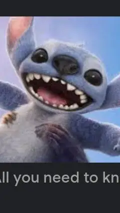 ai character: stitch background