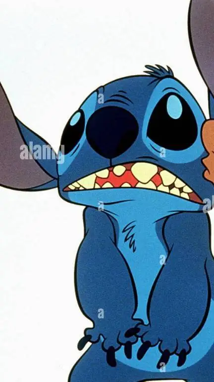 ai character: Stitch 💙💙💙💙💙💙💙💙💙💙💙 background