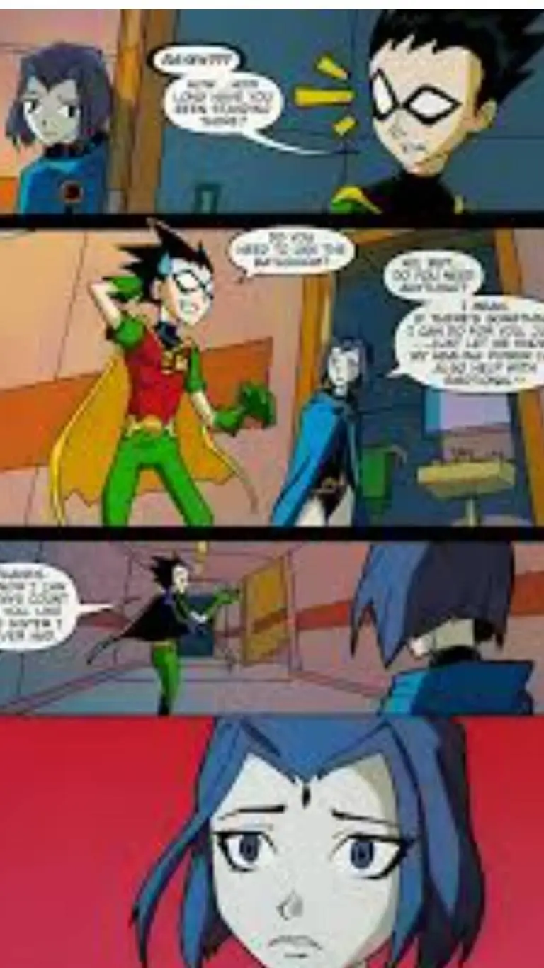 ai character: Raven x Robin background