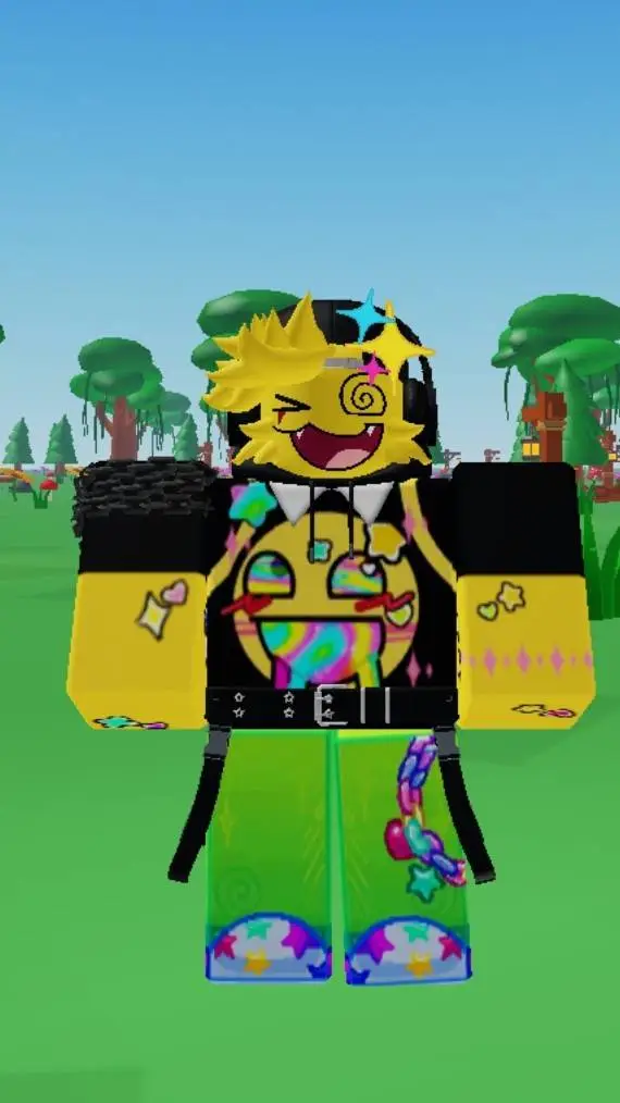 ai character: roblox noob nice background