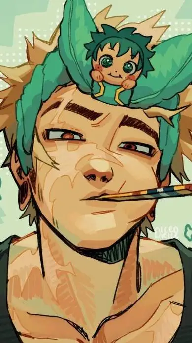 ai character: ME, KACCHAN background