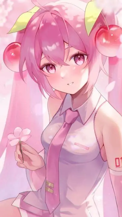 ai character: cherry background