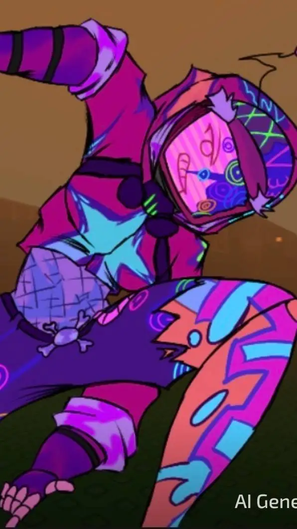 ai character: twotime x azure background