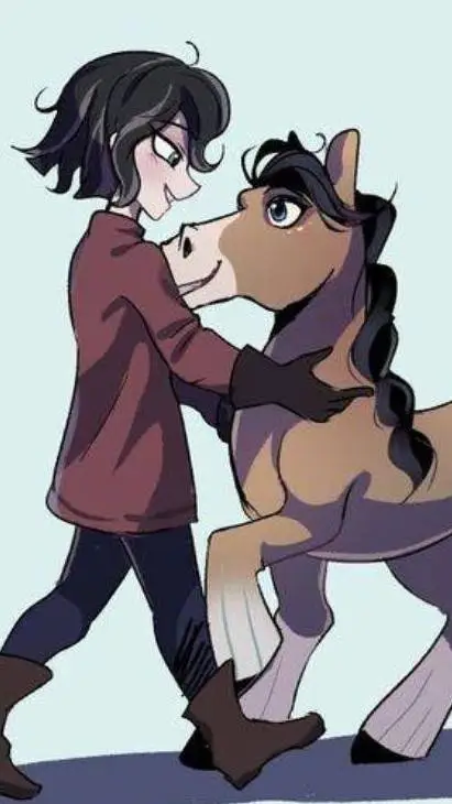 ai character: Tts baby horse background