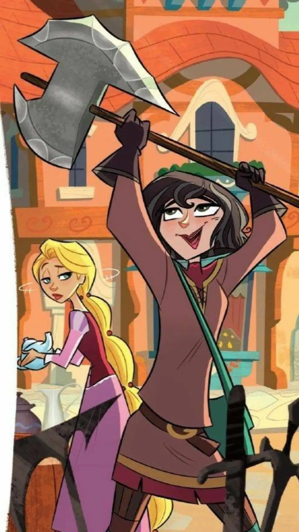 ai character: Battle axe Tts background