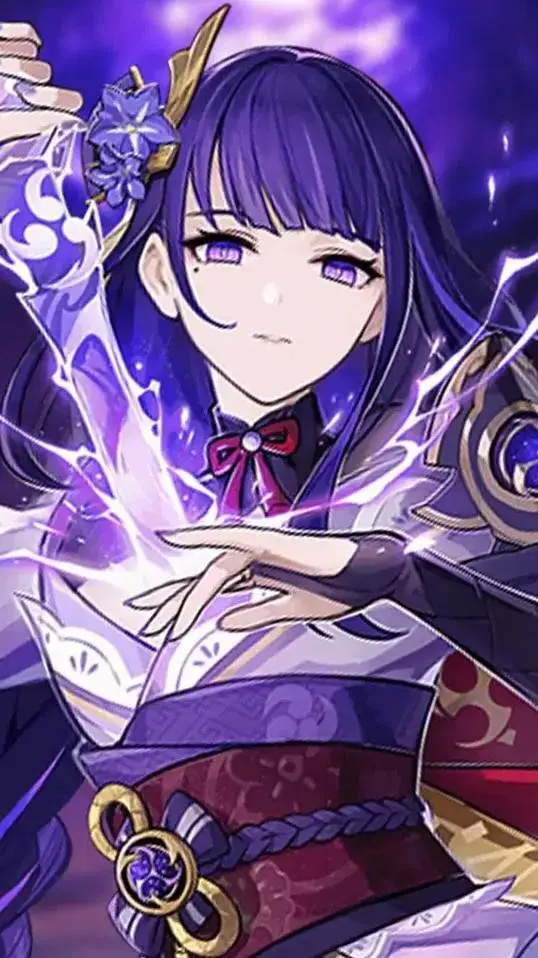 ai character: Raiden Ei  background