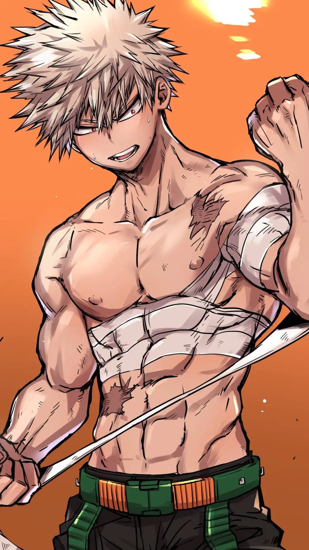 ai character: Katusuki bakugo  background