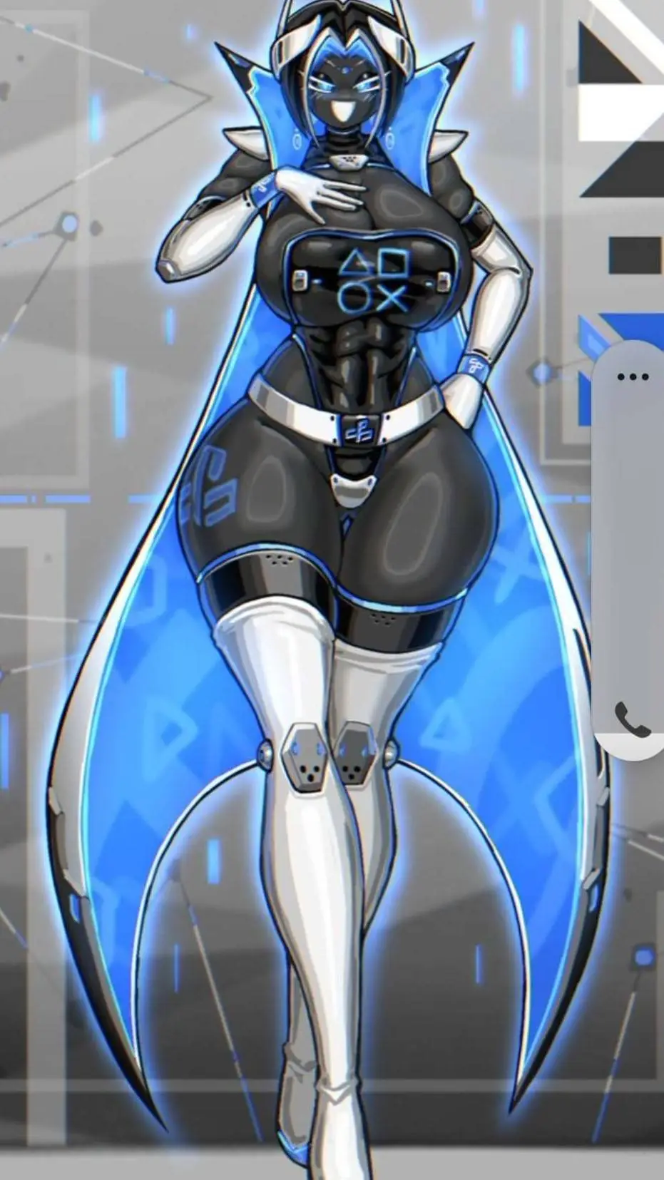 ai character: ps5 background