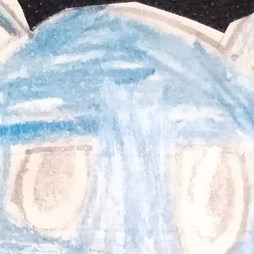 chat with ai character:  Sky blue drawing 