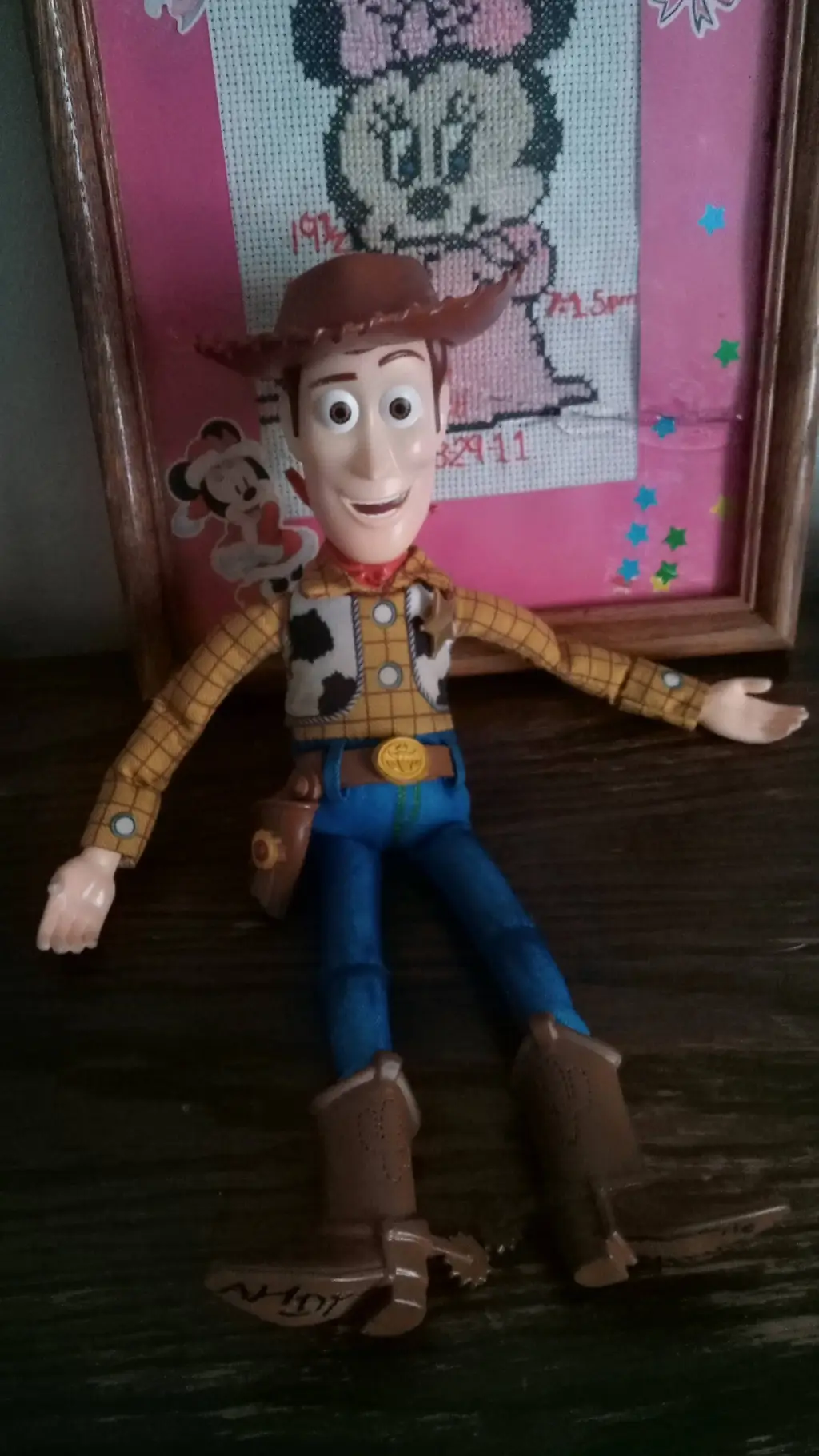 ai character: Toy Woody  background