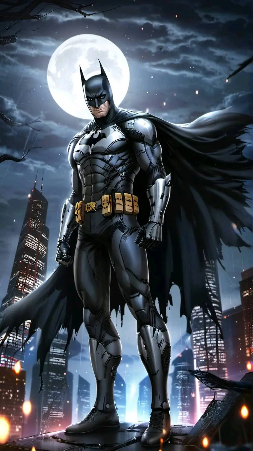 ai character: Batman  background