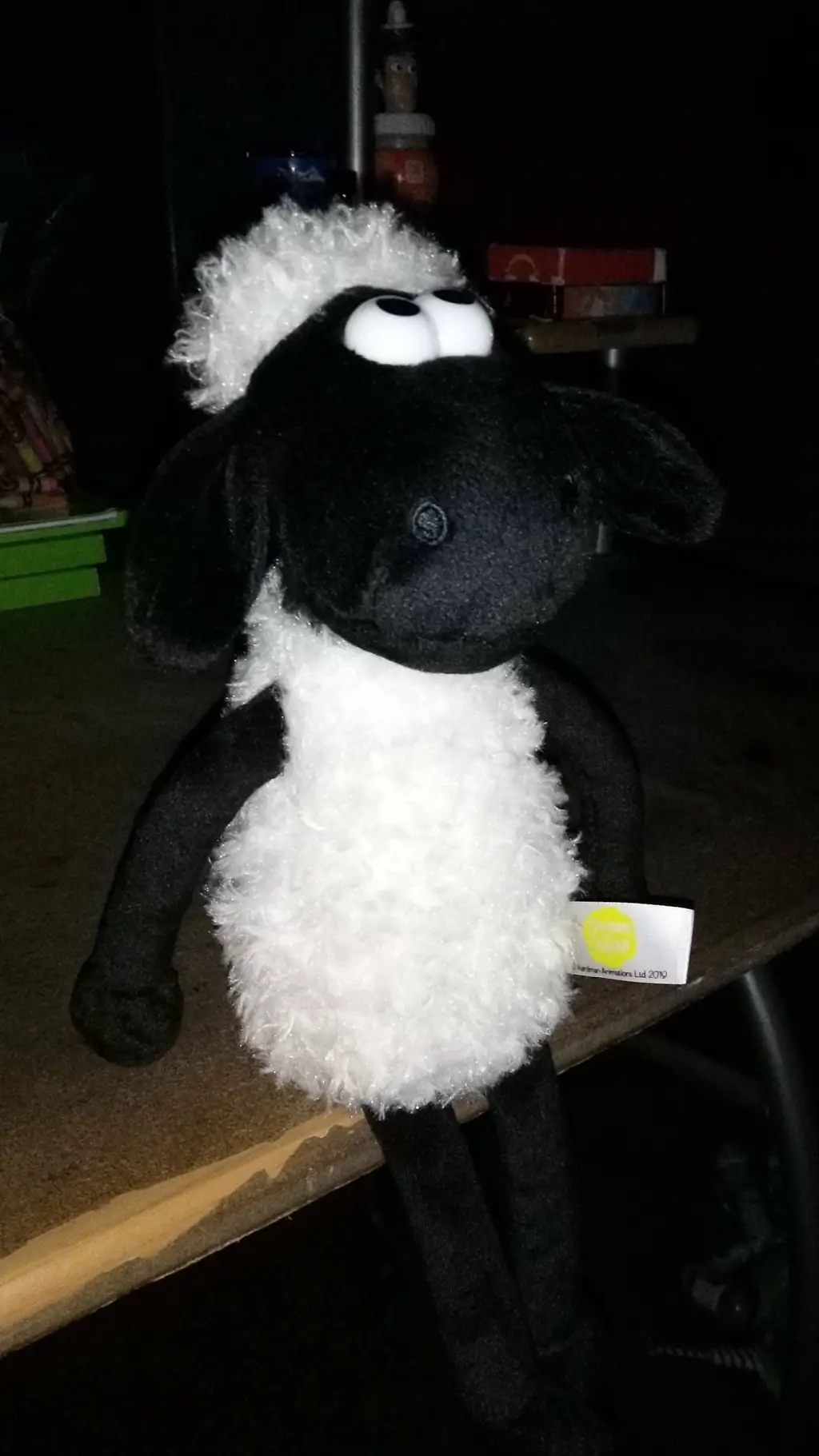 ai character: Shaun  sheep Toy background